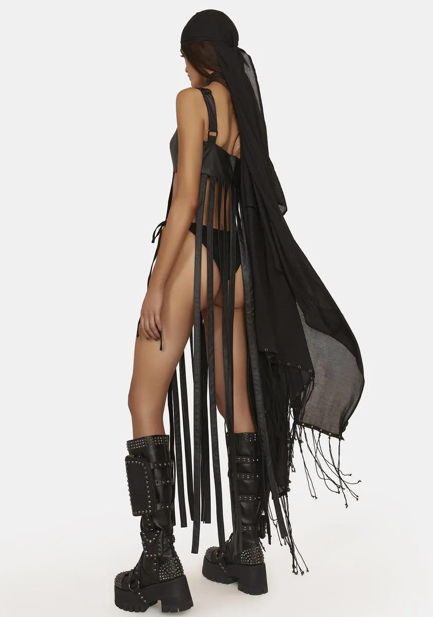 Noir Celestial Ringmaster Lingerie Set sold by Dolls Kill product image thumbnail 4