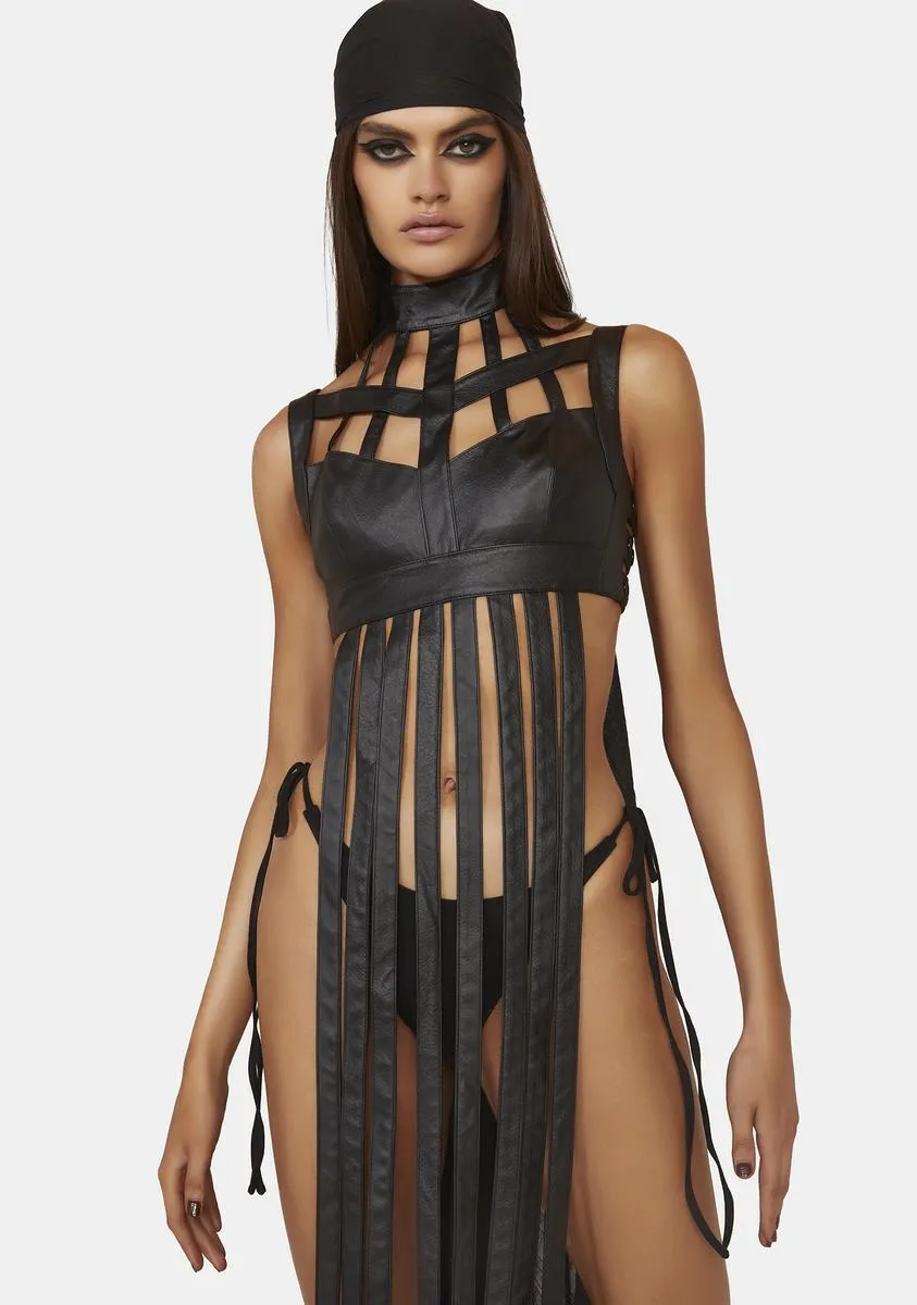 Noir Celestial Ringmaster Lingerie Set sold by Dolls Kill