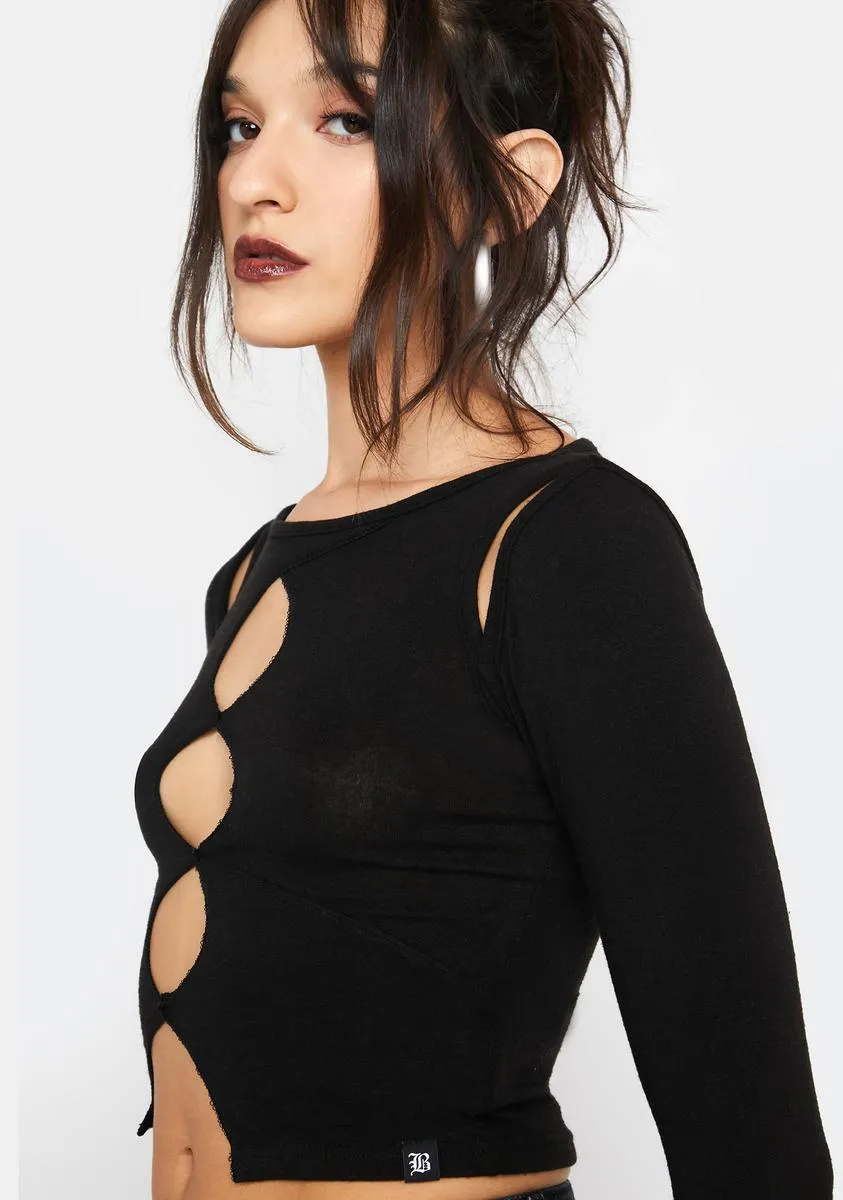 Talia Cut-Out Tee sold by Dolls Kill product image thumbnail 2