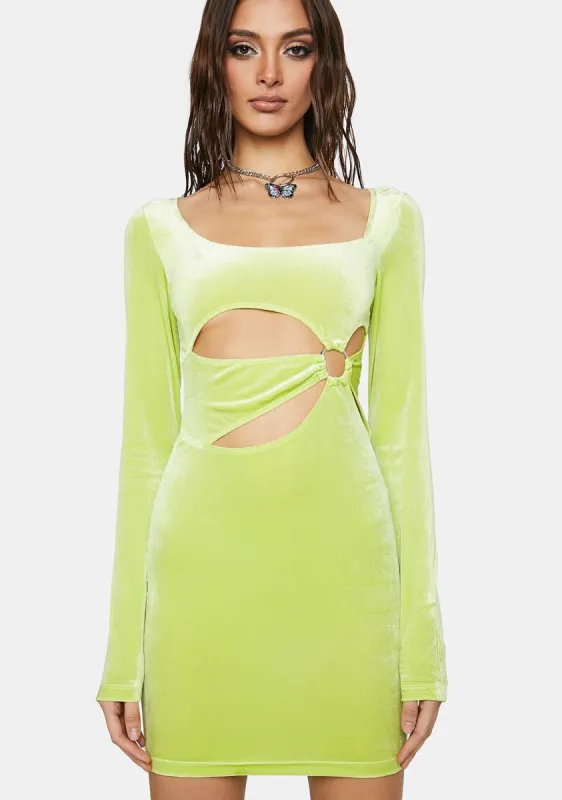 Clear Skies Cut Out Dress sold by Dolls Kill