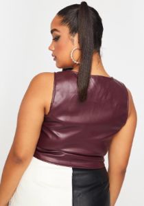 Plus Whiskey Zipped Hearts Corset Top sold by Dolls Kill
