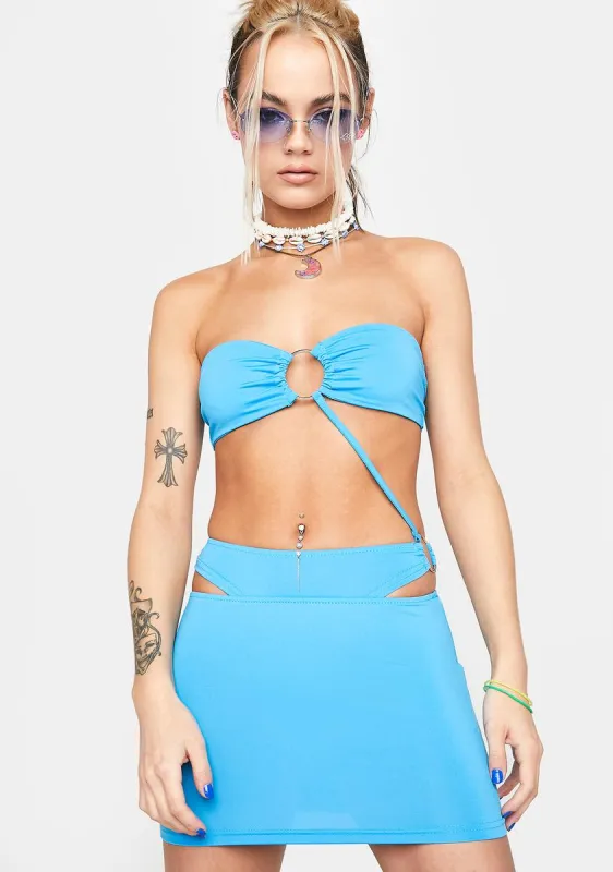 Sea Shore Kisses Skirt Set sold by Dolls Kill