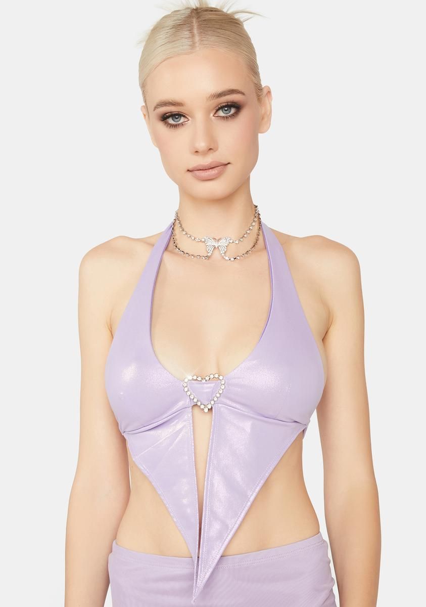Gem Hardly Yours Halter Top sold by Dolls Kill