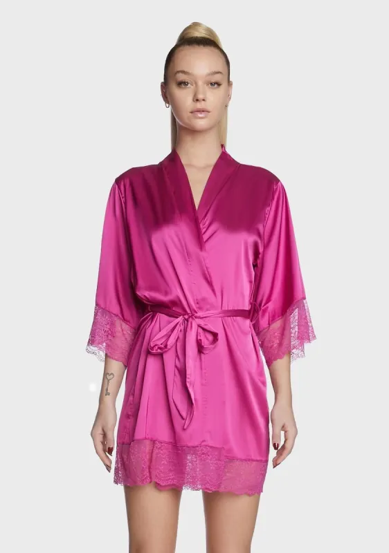 Royal Duty Silky Robe sold by Dolls Kill