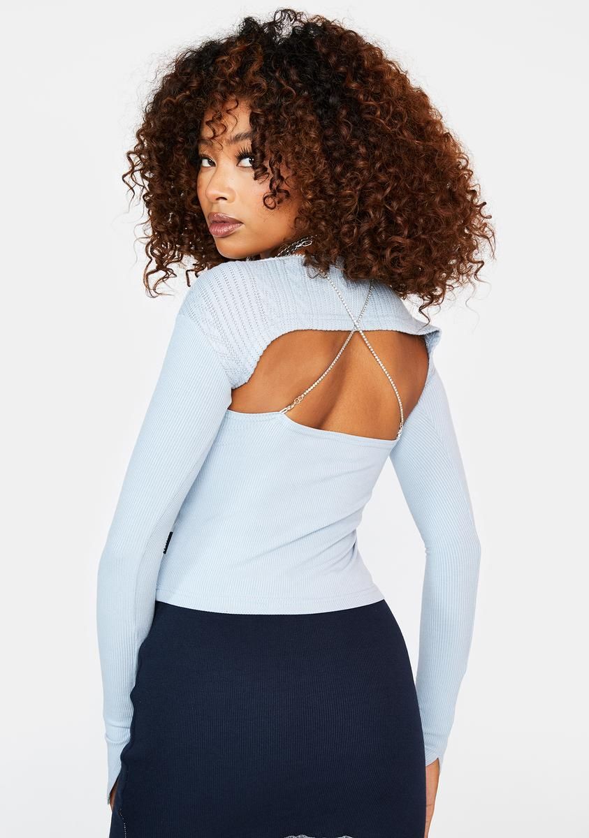 Split Cut Dia Knit Top sold by Dolls Kill product image thumbnail 4