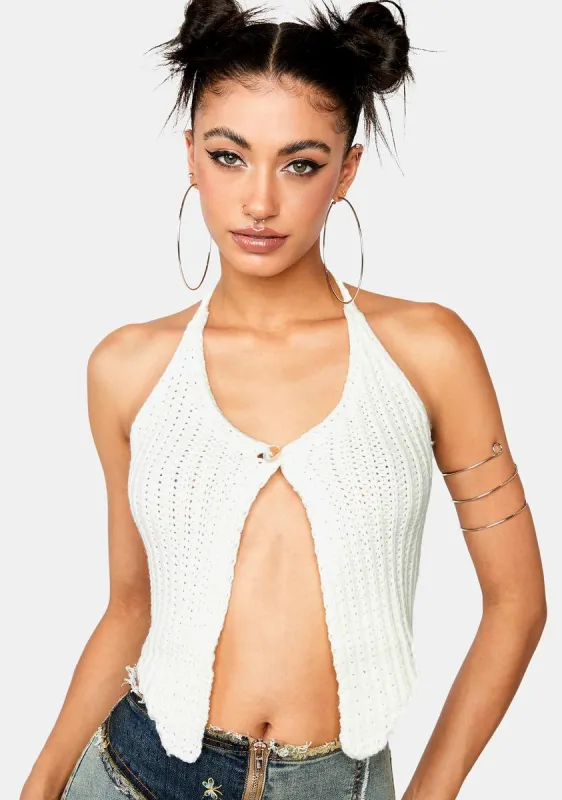 Pure Peak In The Heat Halter Top sold by Dolls Kill