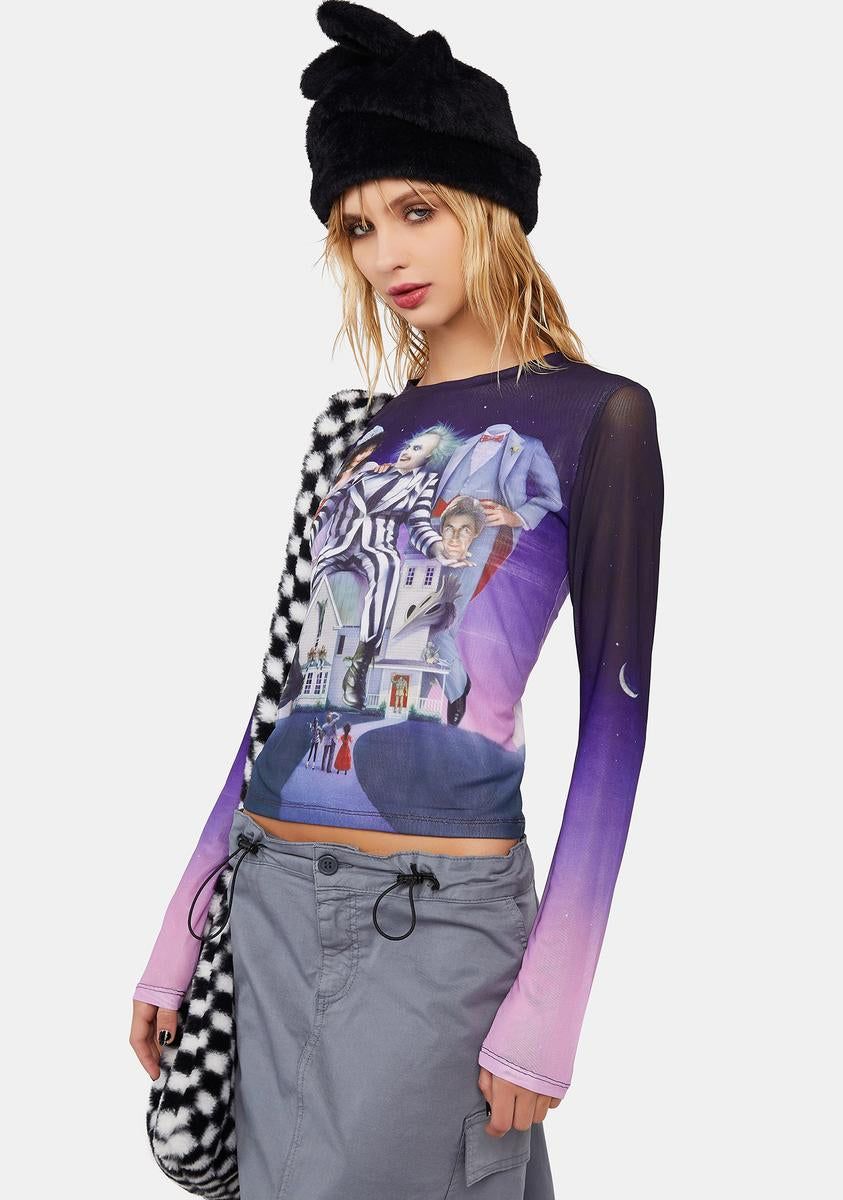 Horror Hijinks Mesh Tee sold by Dolls Kill product image thumbnail 2