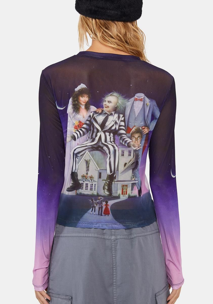 Horror Hijinks Mesh Tee sold by Dolls Kill product image thumbnail 4