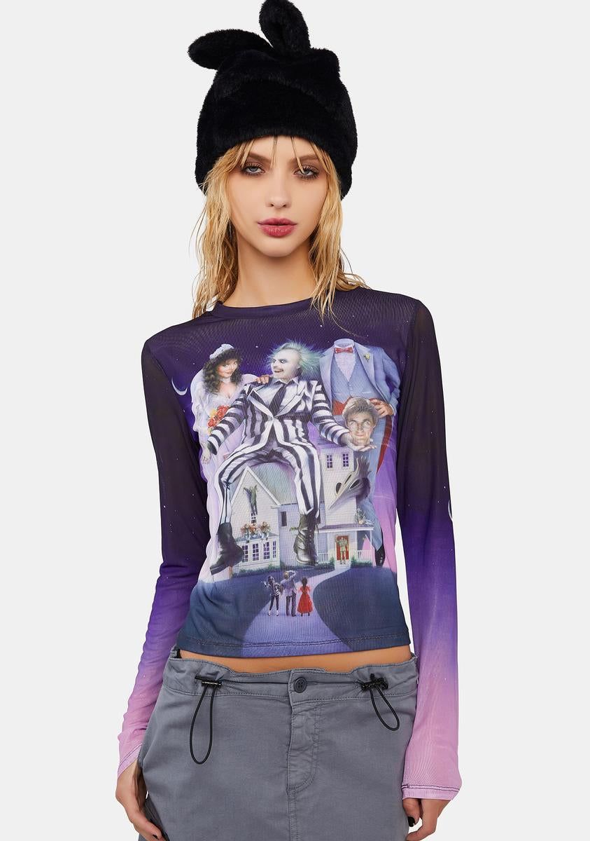Horror Hijinks Mesh Tee sold by Dolls Kill