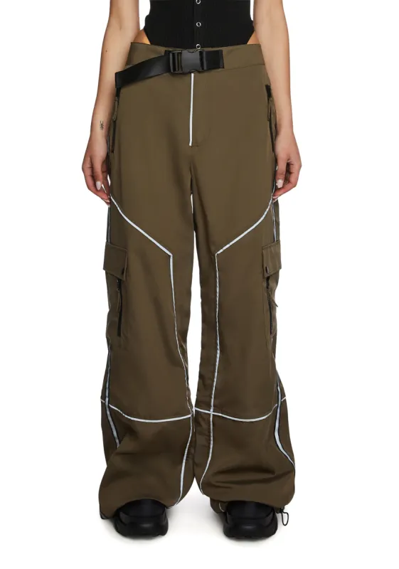 Prove You Wrong Wide Leg Pants - Olive sold by Dolls Kill