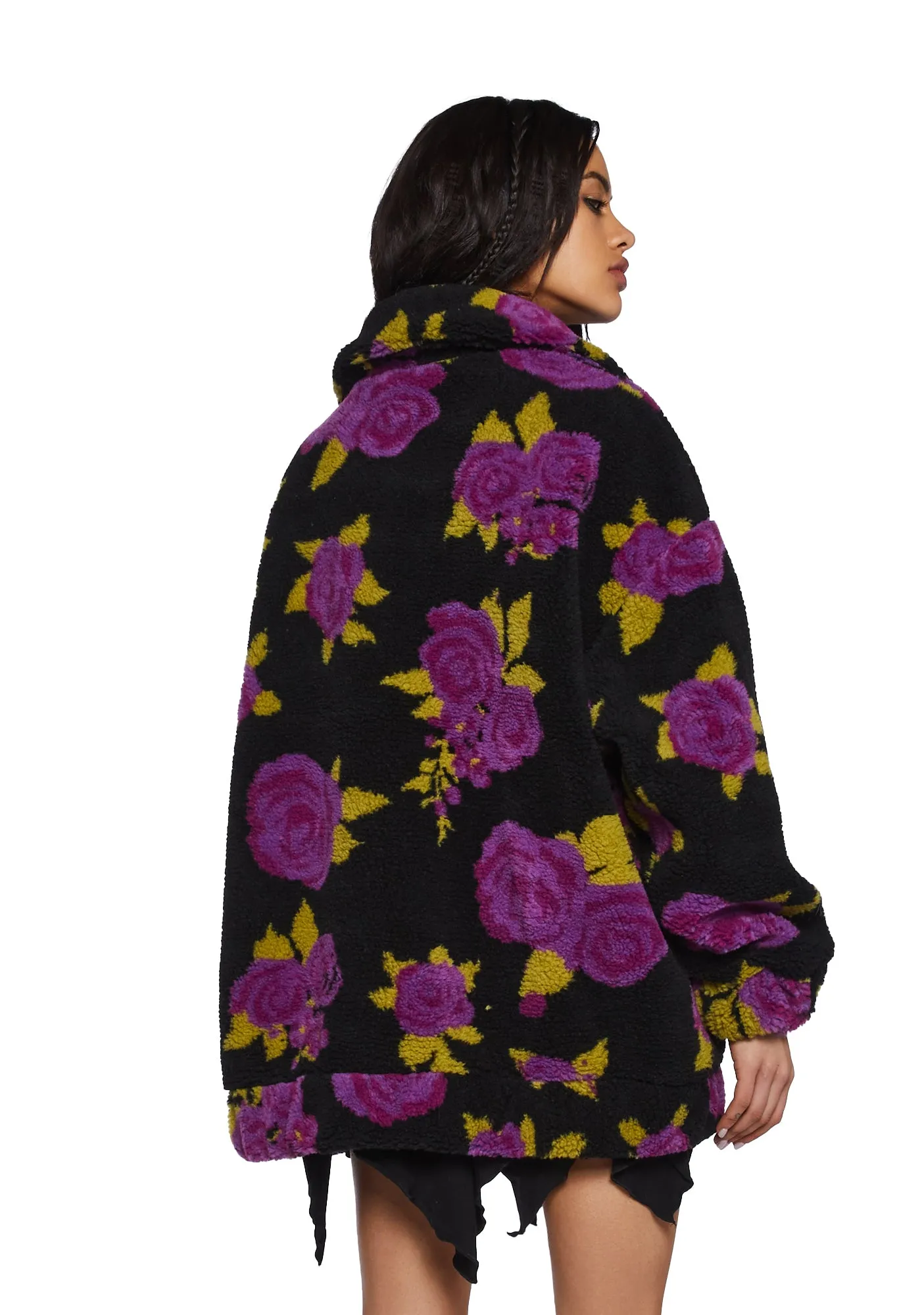 Loving Bloom Sherpa Jacket sold by Dolls Kill product image thumbnail 4