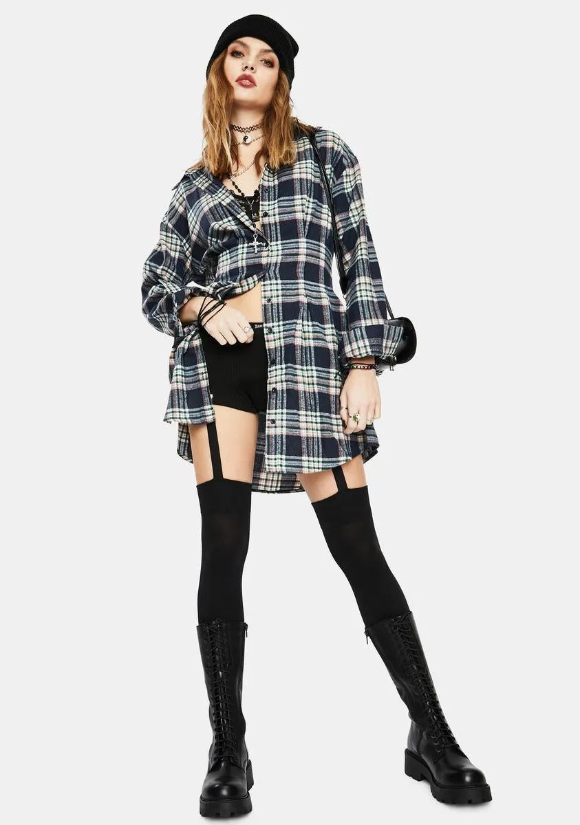Framed Frenemies Plaid Mini Dress sold by Dolls Kill product image thumbnail 3