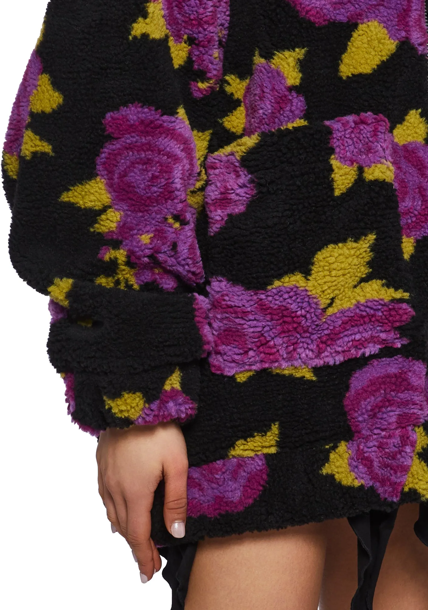 Loving Bloom Sherpa Jacket sold by Dolls Kill product image thumbnail 5