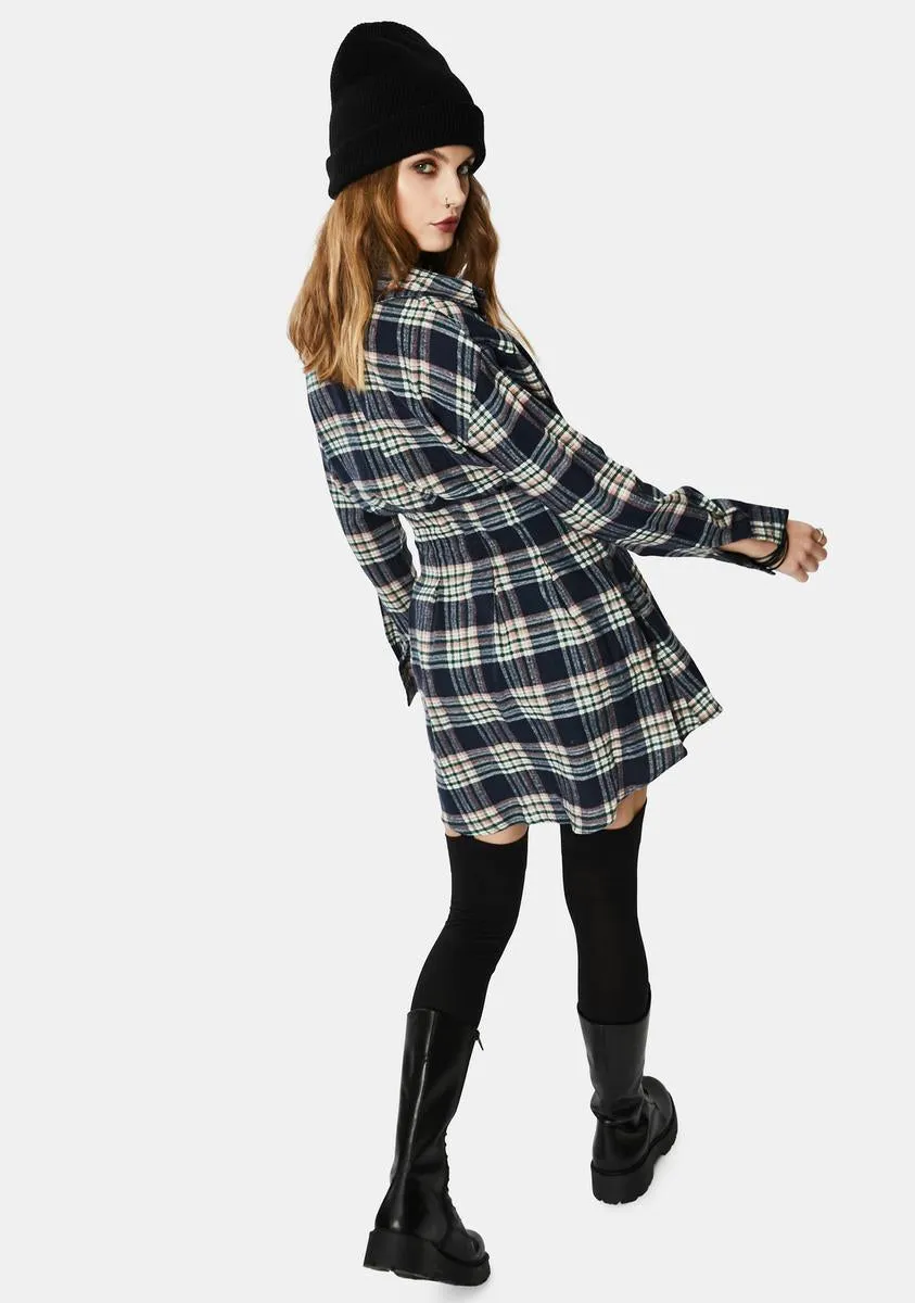 Framed Frenemies Plaid Mini Dress sold by Dolls Kill product image thumbnail 4