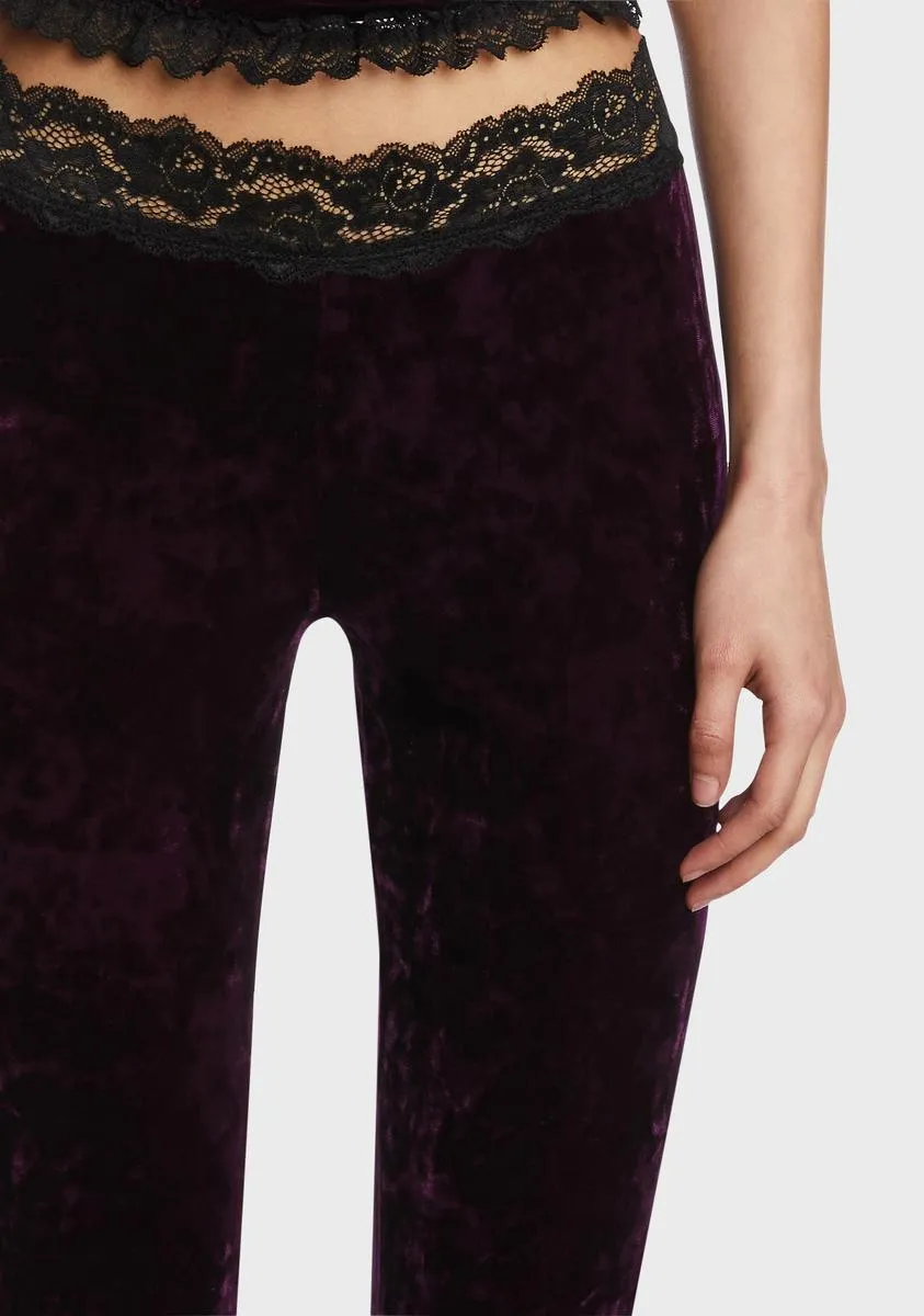 Traditional Alchemy Flared Leggings - Purple sold by Dolls Kill product image thumbnail 2
