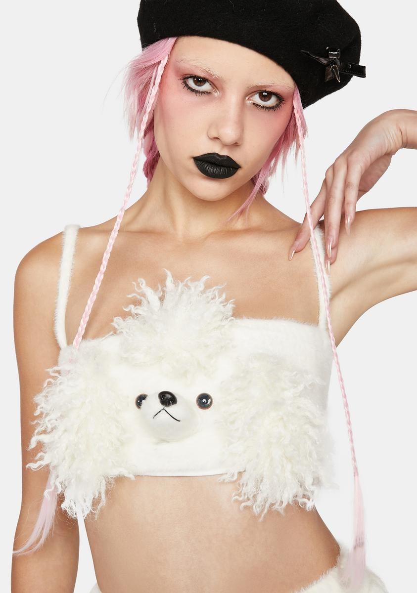 Poodle Tube Top sold by Dolls Kill