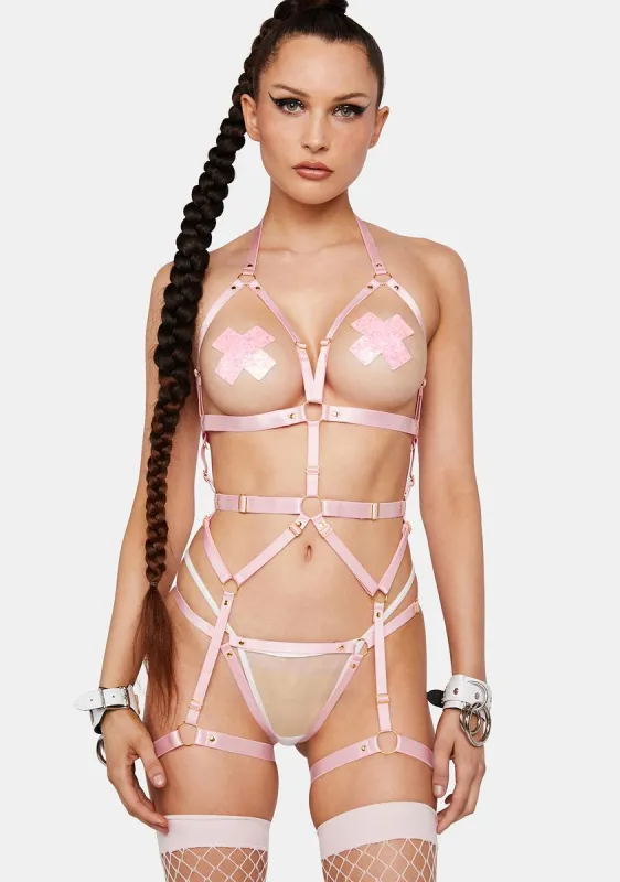 Frisky Fixation Harness Teddy sold by Dolls Kill