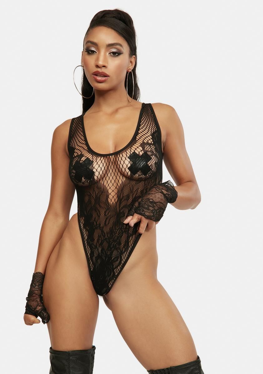 Spreading Rumors Fishnet Bodysuit sold by Dolls Kill