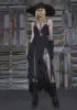 Flanger Chiffon Asymmetrical Strappy Midi Dress sold by Dolls Kill