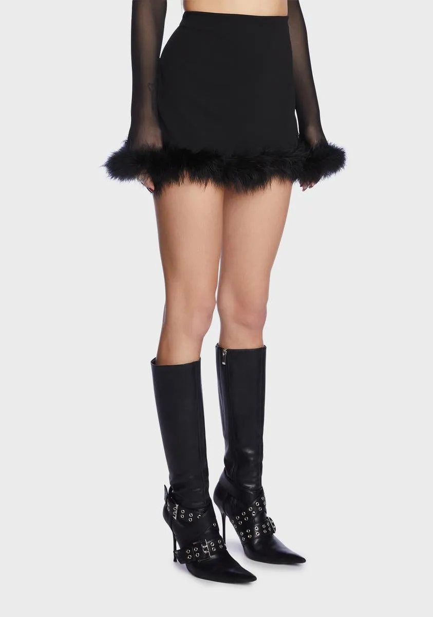 Been Busy Marabou Mini Skirt sold by Dolls Kill product image thumbnail 4