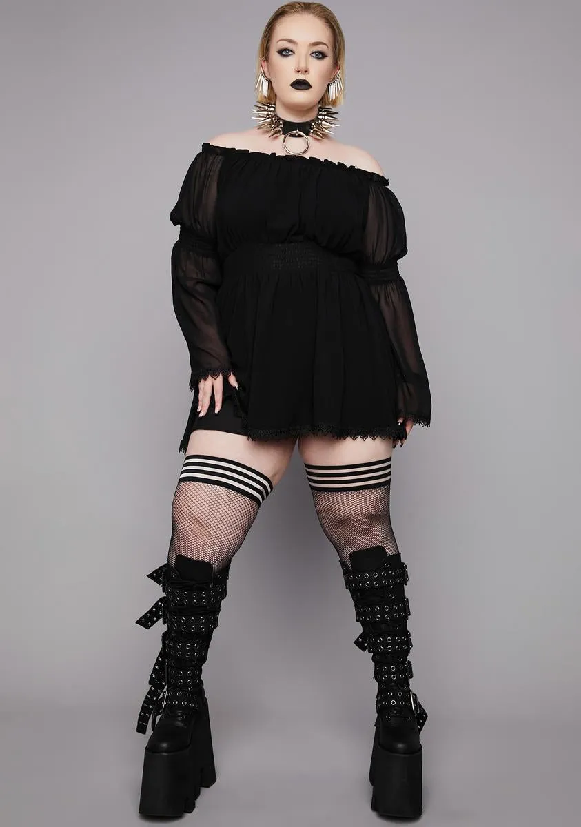 Plus Midnight Perilous Journey Tunic Dress sold by Dolls Kill product image thumbnail 3