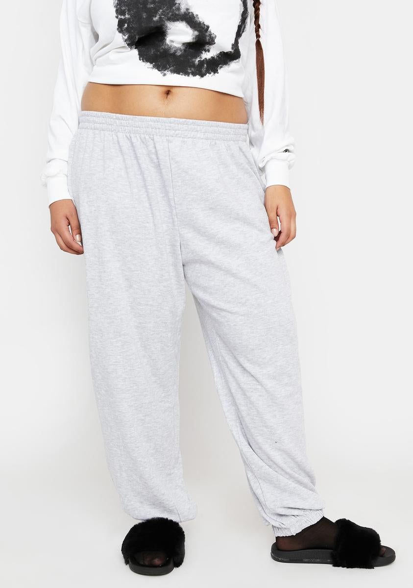 Plus Heather Classified Info Joggers sold by Dolls Kill