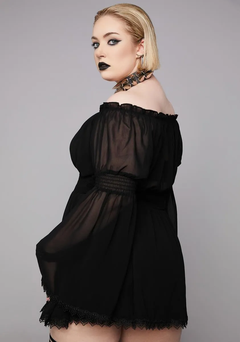 Plus Midnight Perilous Journey Tunic Dress sold by Dolls Kill product image thumbnail 4