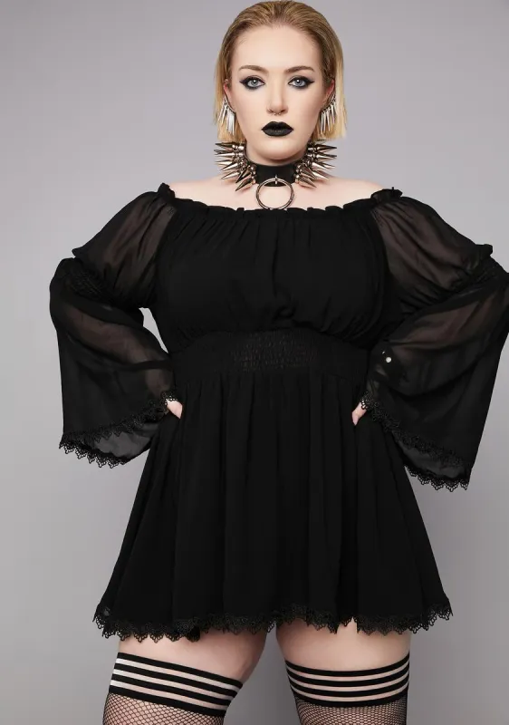 Plus Midnight Perilous Journey Tunic Dress sold by Dolls Kill