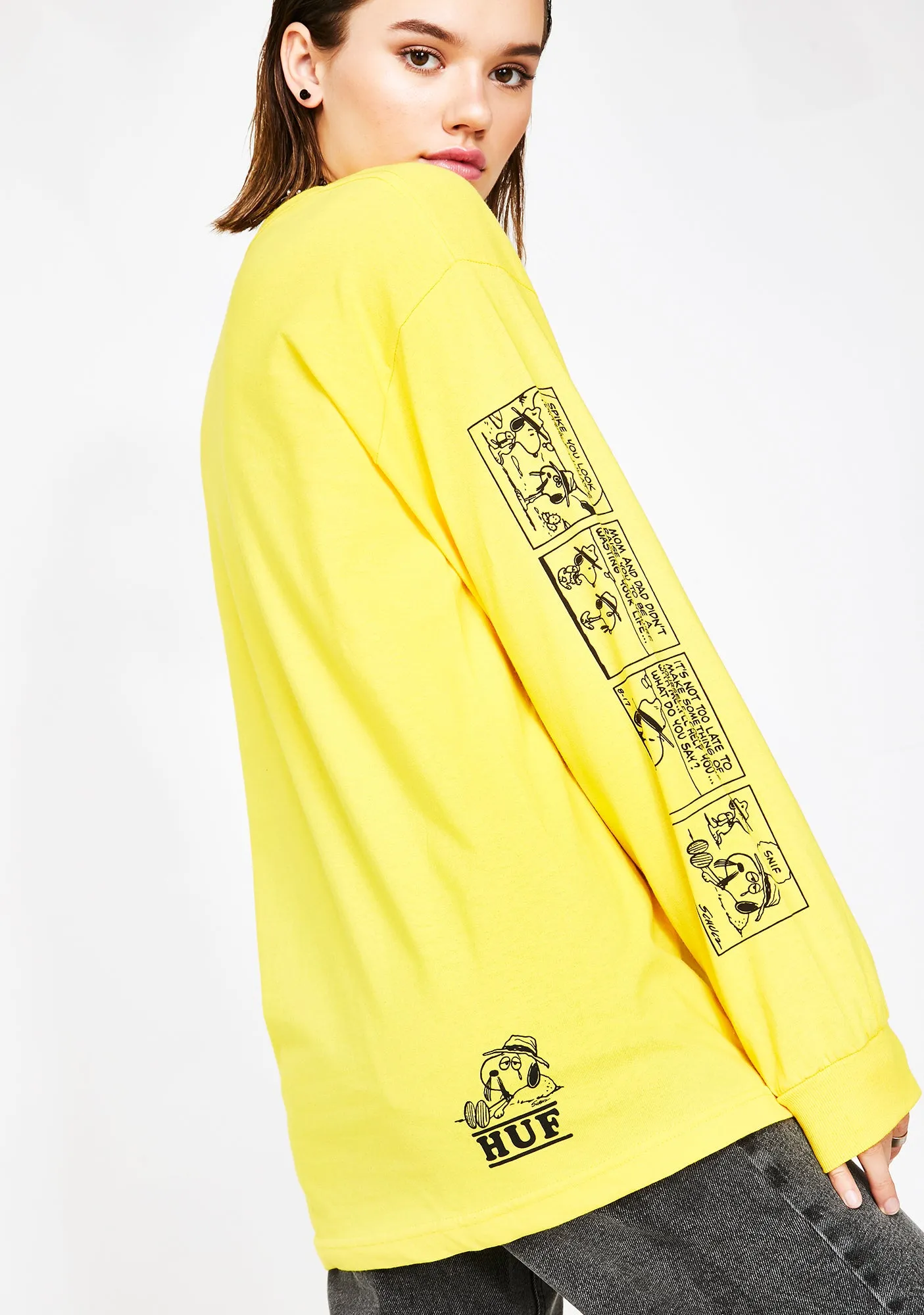 Peanuts Spike Stripe Long Sleeve Tee sold by Dolls Kill