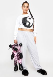 Plus Heather Classified Info Joggers sold by Dolls Kill