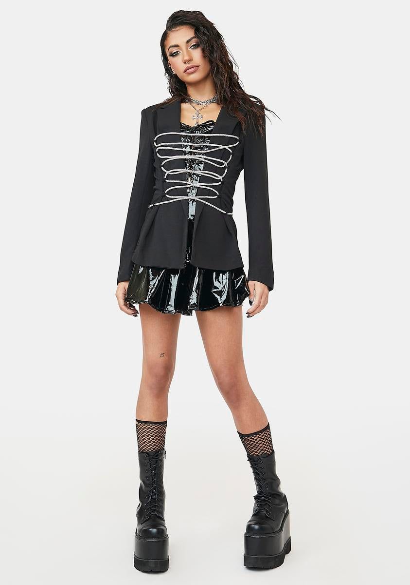 Feel It In My Kiss Blazer sold by Dolls Kill product image thumbnail 3