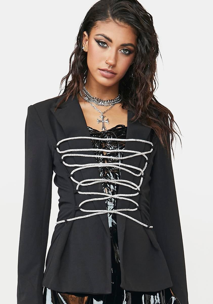 Feel It In My Kiss Blazer sold by Dolls Kill