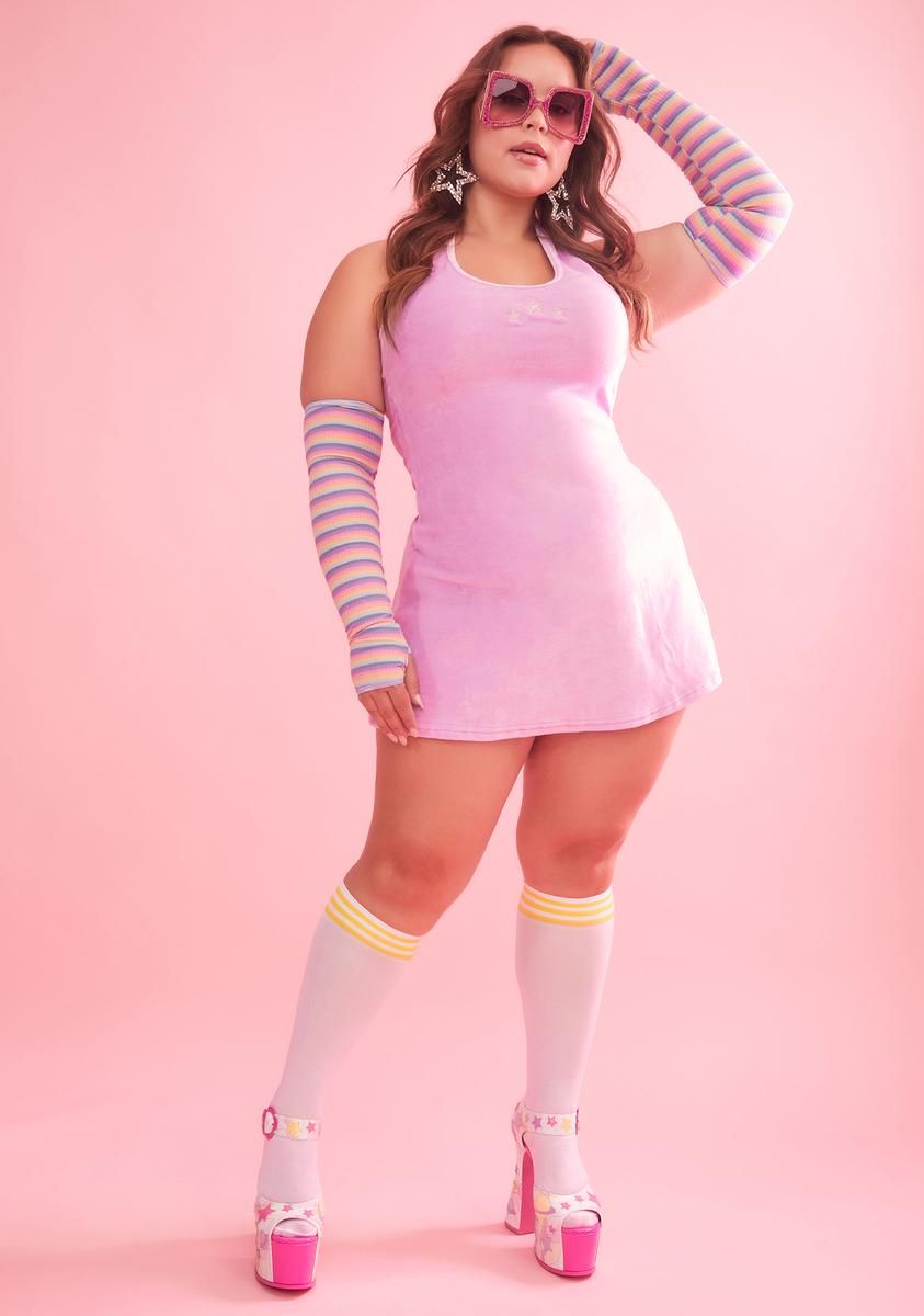 Plus Wild Direction Terry Halter Dress sold by Dolls Kill product image thumbnail 3