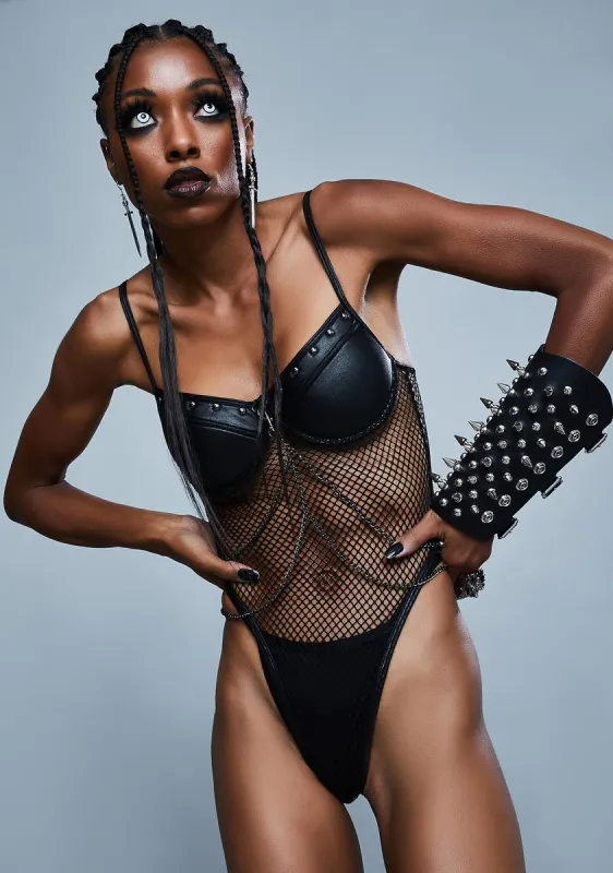 Remains To Be Seen Fishnet Bodysuit sold by Dolls Kill