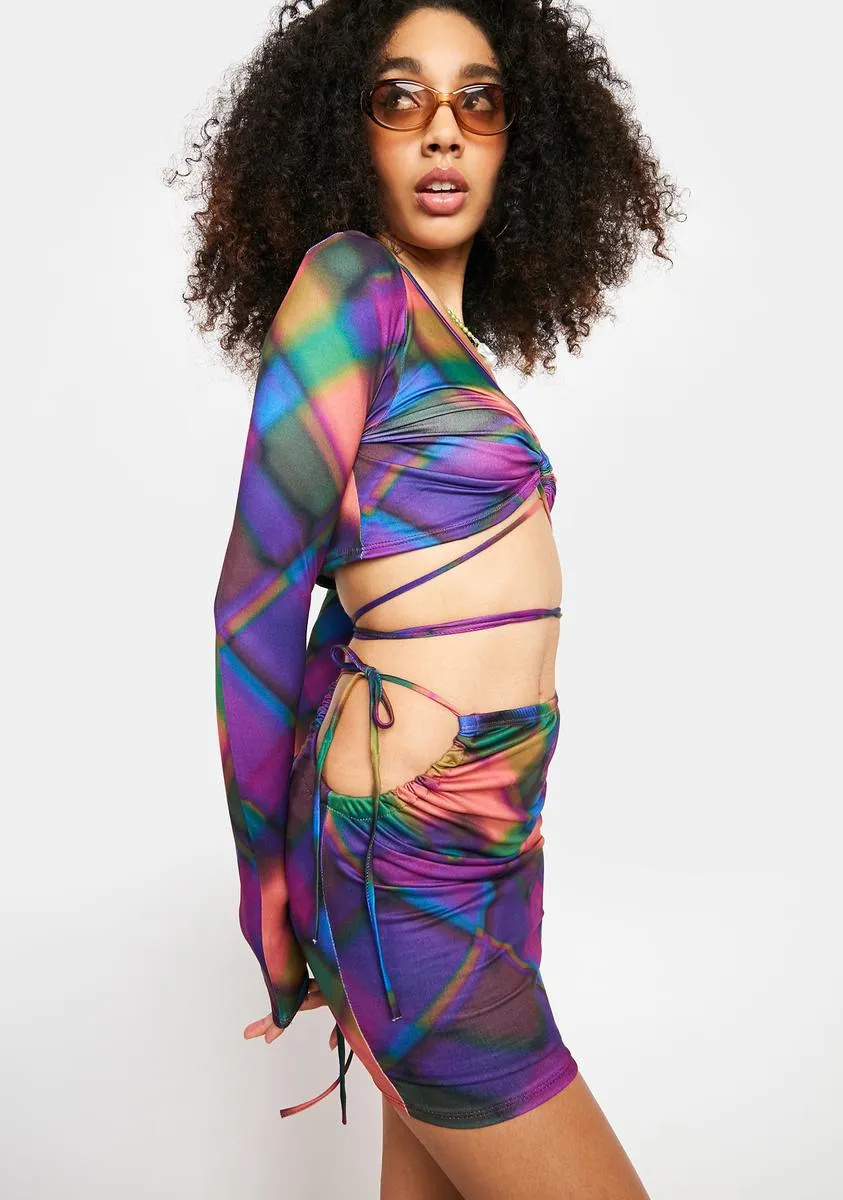 Keep The Bassline Skirt Set sold by Dolls Kill product image thumbnail 2