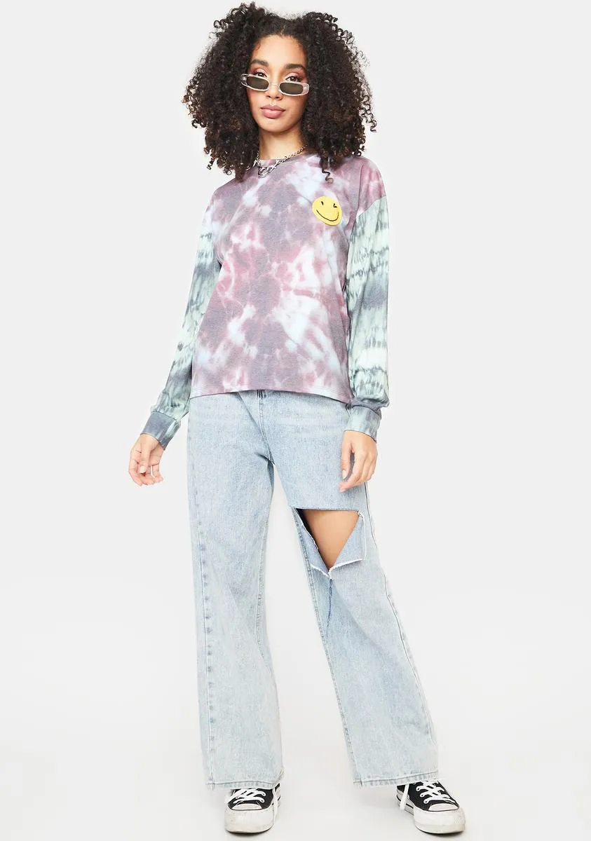 Tie Dye Crochet Applique T Shirt sold by Dolls Kill product image thumbnail 3