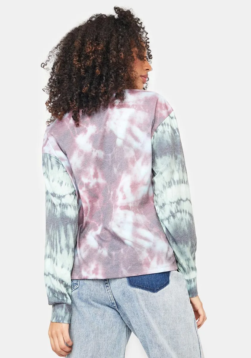 Tie Dye Crochet Applique T Shirt sold by Dolls Kill product image thumbnail 4