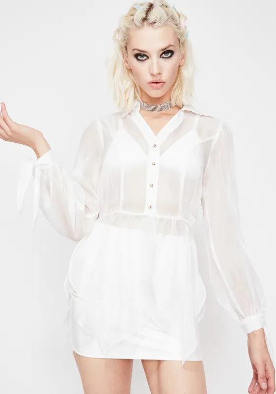 Icy It Girl Organza Top sold by Dolls Kill