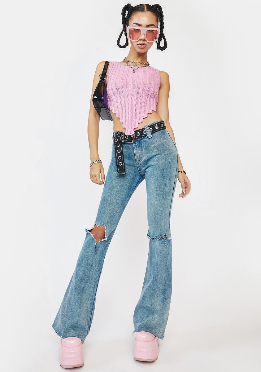 What A Treat Knitted Crop Top sold by Dolls Kill product image thumbnail 3