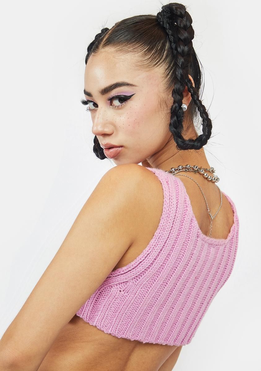 What A Treat Knitted Crop Top sold by Dolls Kill product image thumbnail 4