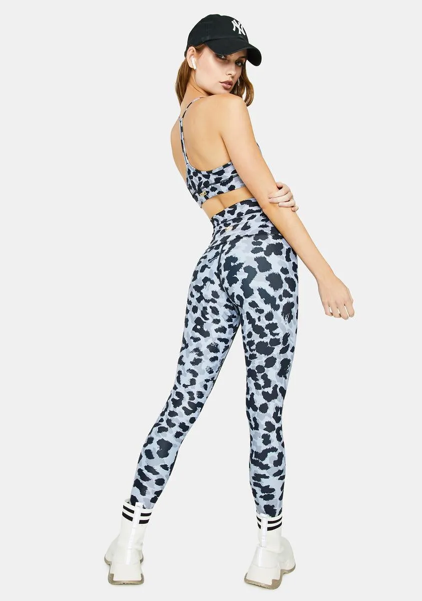 Grey Leopard High Waisted Leggings sold by Dolls Kill product image thumbnail 4