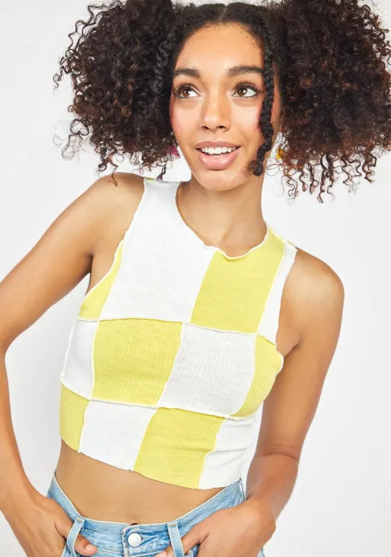 Sunny How To Succeed Crop Top sold by Dolls Kill