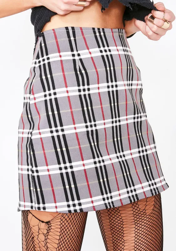 Heritage Check Pelmo Skirt sold by Dolls Kill