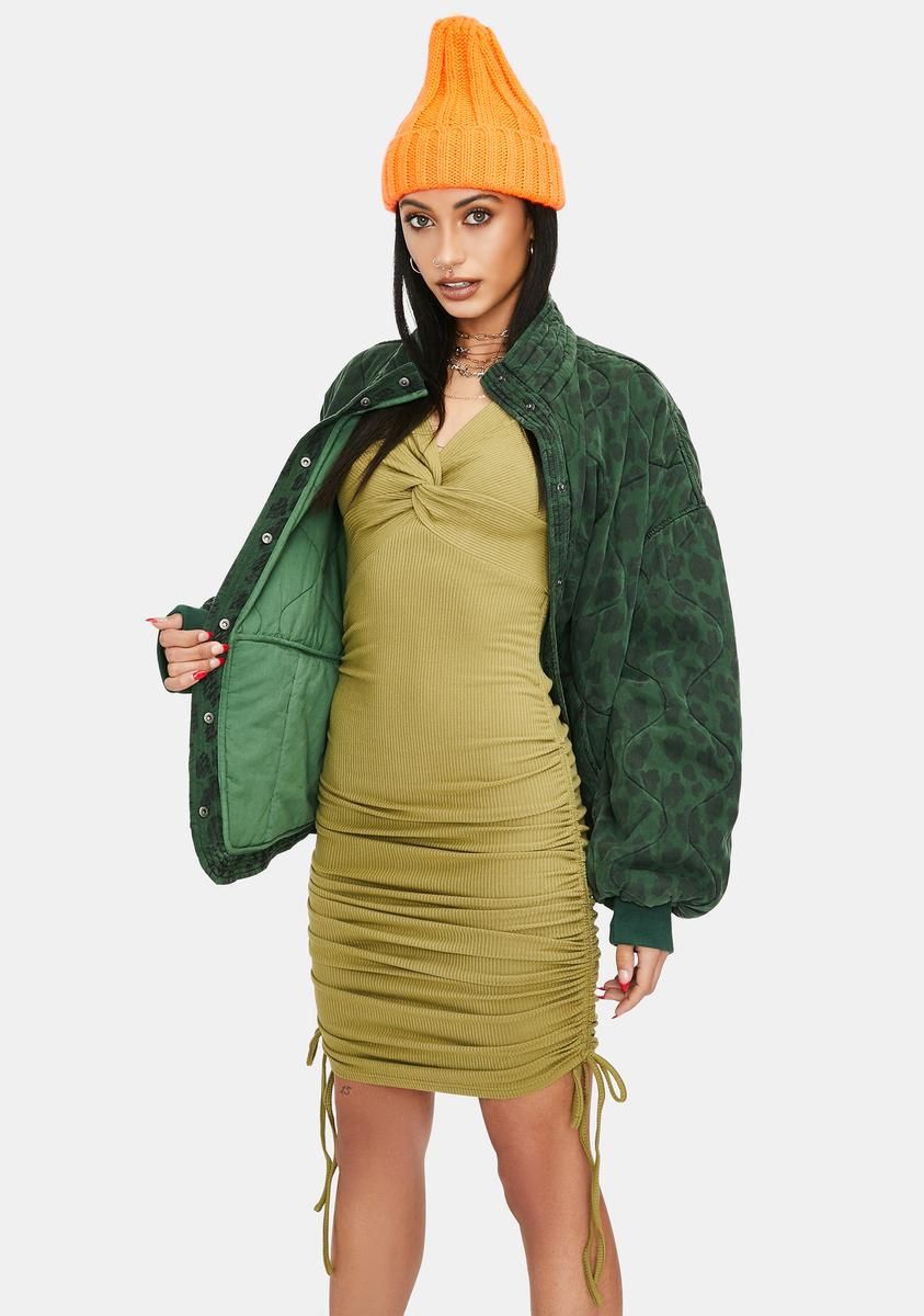 Slight Of Hand Ruched Twist Mini Dress sold by Dolls Kill product image thumbnail 2