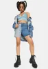 Blue Tie Back Halter Top sold by Dolls Kill