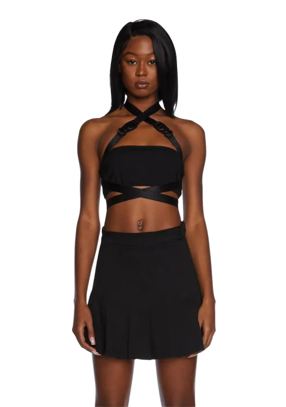 Watch Yo Man Buckle Top sold by Dolls Kill