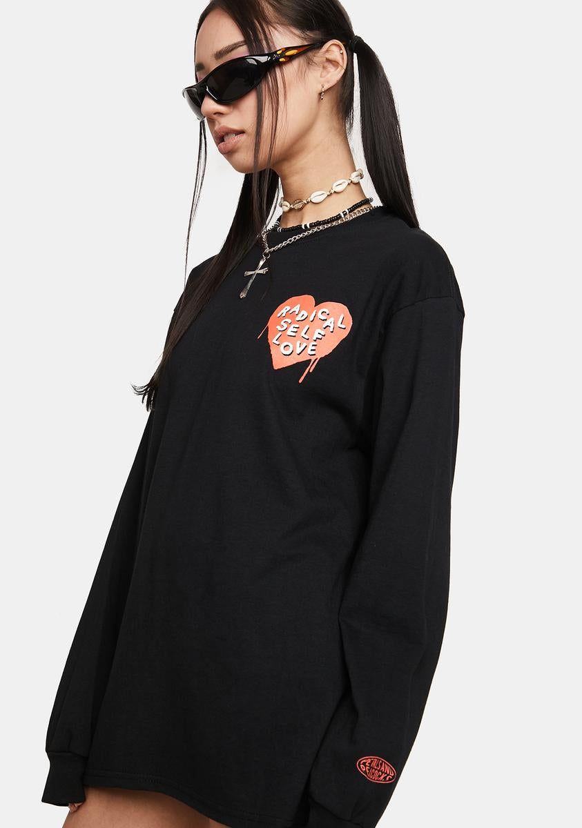 Radical Self Love Long Sleeve Tee sold by Dolls Kill product image thumbnail 3