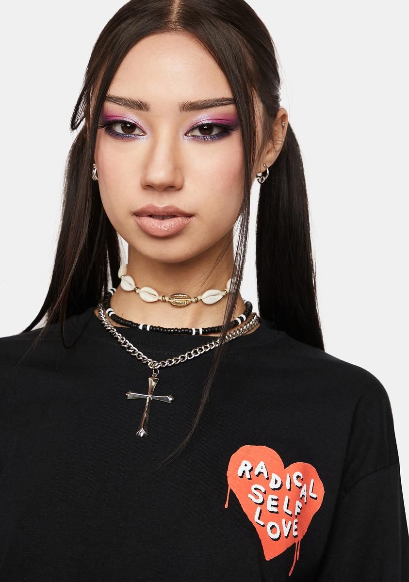 Radical Self Love Long Sleeve Tee sold by Dolls Kill