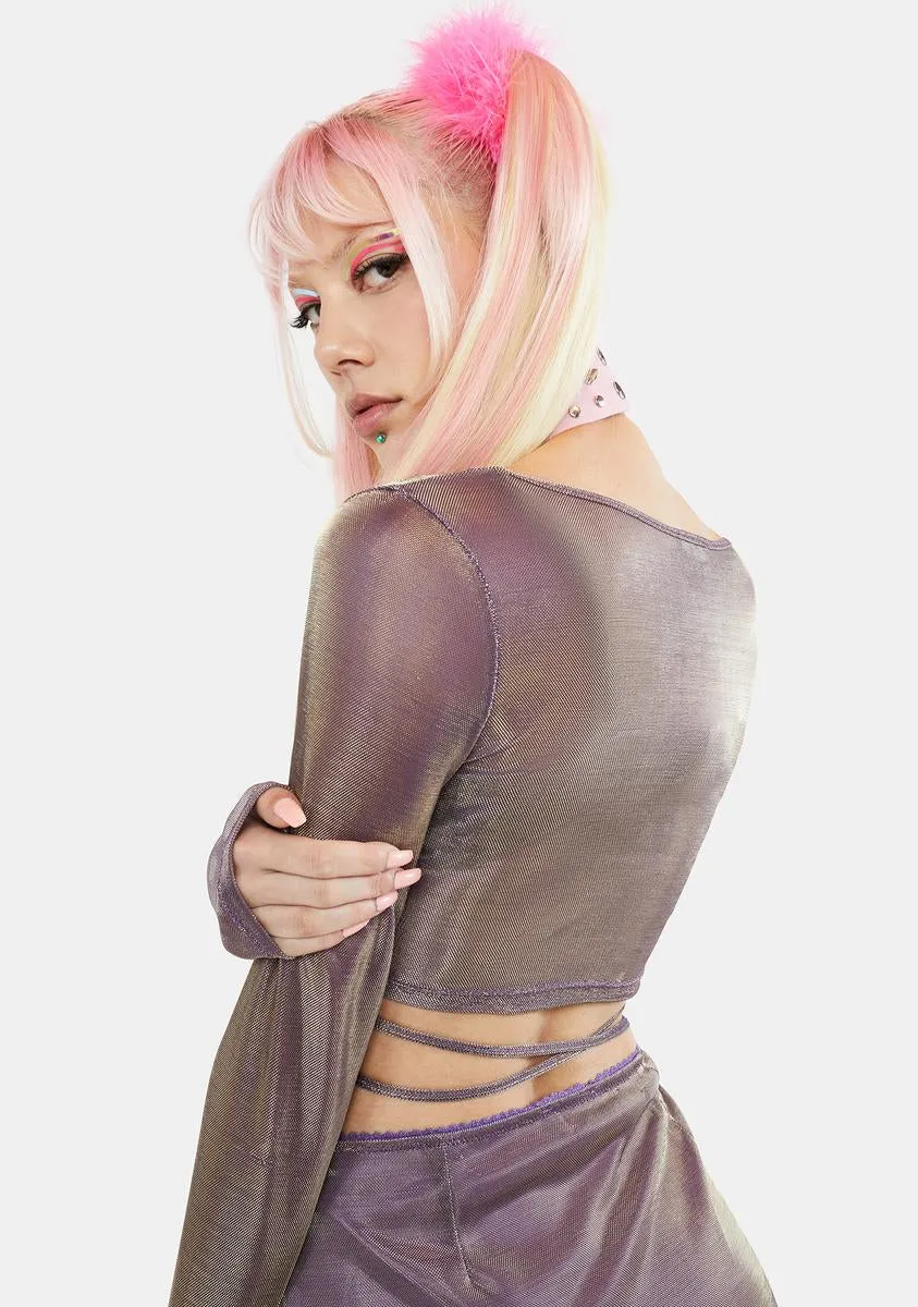 Shimmer Club Mini Skirt sold by Dolls Kill product image thumbnail 4