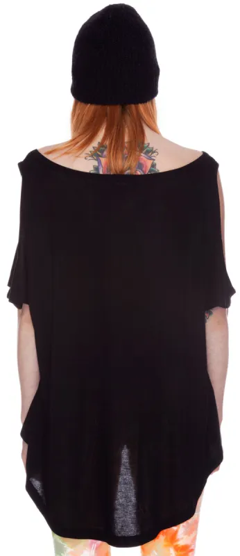 Bone Smile Open Shoulder Top sold by Dolls Kill